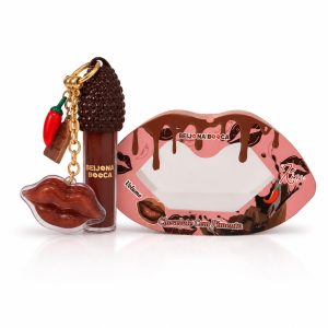 LIP GLOSS CHOCOLATE COM PIMENTA-BEIJO NA BOCA