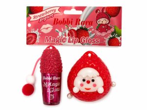 LIP GLOSS COM SCRUNCH de morango